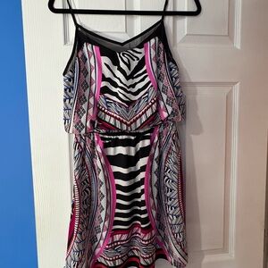 Express Sundress Zebra Animal Print w/ Adjustable Straps Women’s Size S